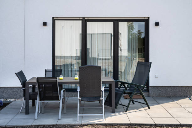 istock Modern Private Porch Door 1413200744