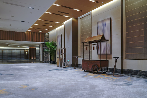 Hotel lobby interior. modern design style.