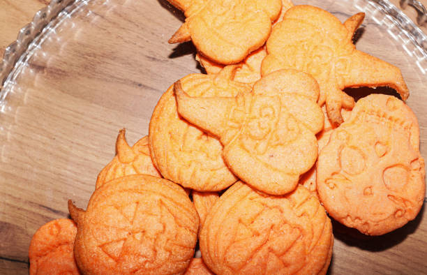 istock Halloween sugar cookies. Halloween background. 1413203016