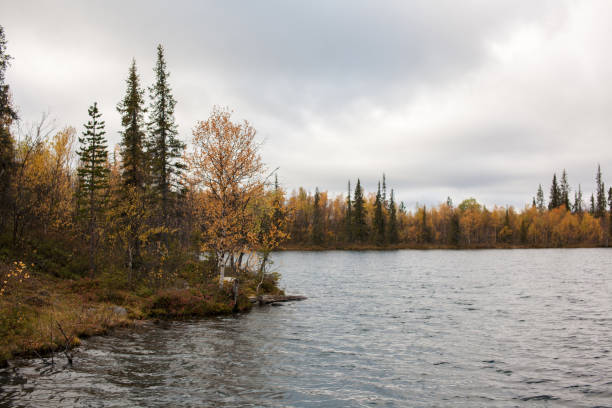 istock Autumn Landscape in Sami Village 1413206988