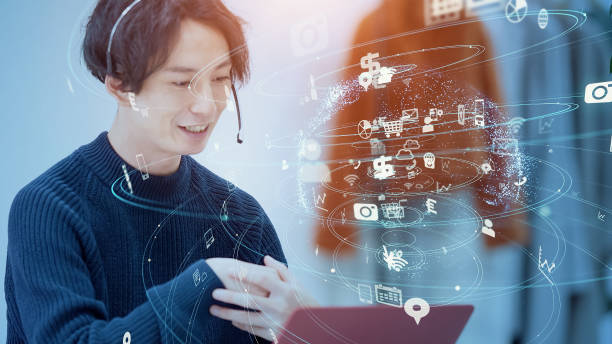 istock Remote work concept. SVideo conference. Telemeeting. Business communication network. 1413208097