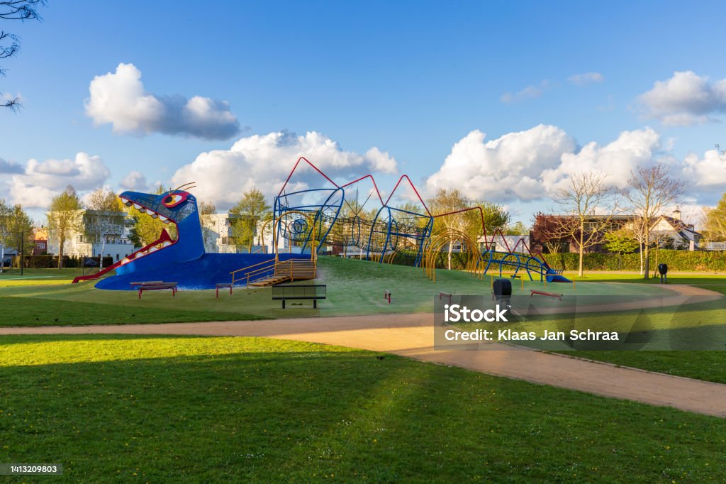 Speeltuin in Amersfoort, Nederland Play garden in Amersfoort, The Netherlands Amersfoort - Netherlands Stock Photo