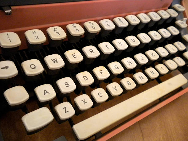 Typewriter Keys stock photo