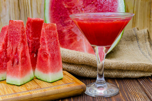 istock Fresh watermelon juice, Homemade, fruit, slices. 1413212493