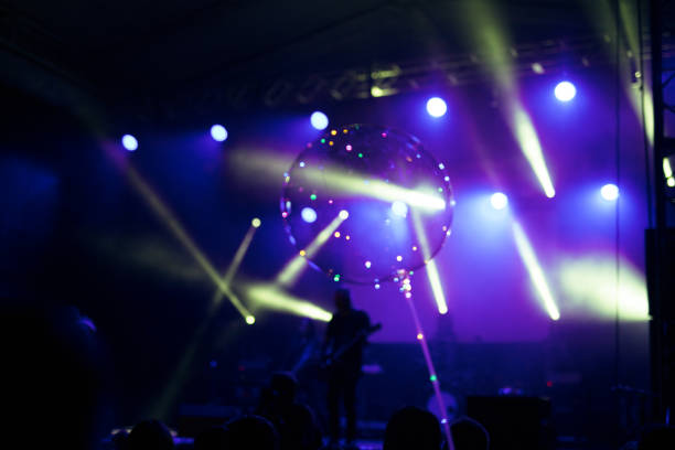 istock Concert, stage, lights, flashing balloon 1413229709