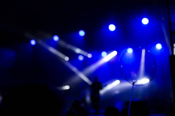 istock Concert, stage, lights, flashing balloon 1413229805