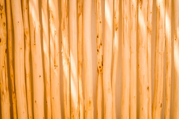istock Brown natural wood texture and background 1413230401