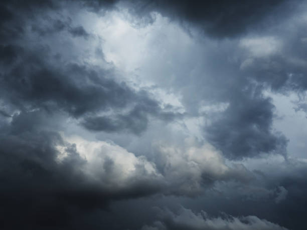 istock The sky is full of dark clouds in bad weather before a thunderstorm. 1413238241