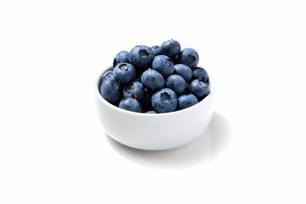 istock Blueberries snack in a white bowl 1413242708