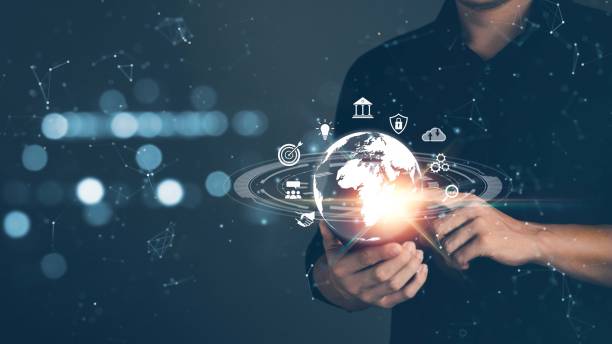 istock Business people use their smartphones to access world-class Internet connectivity with business application technology and digital marketing, access to financial and banking information. 1413249714