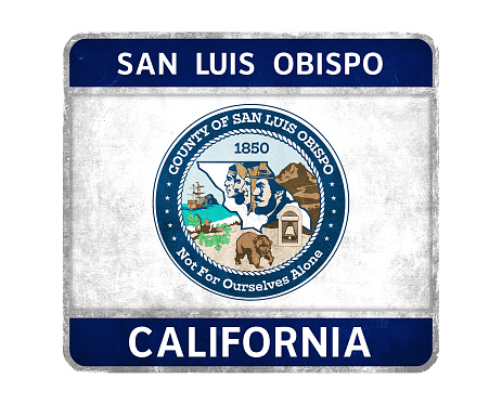 Flag of San Luis Obispo in California, USA
