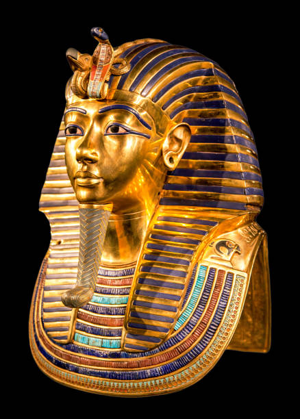 la máscara funeraria dorada de tutankamón - death mask of tutankhamun fotografías e imágenes de stock