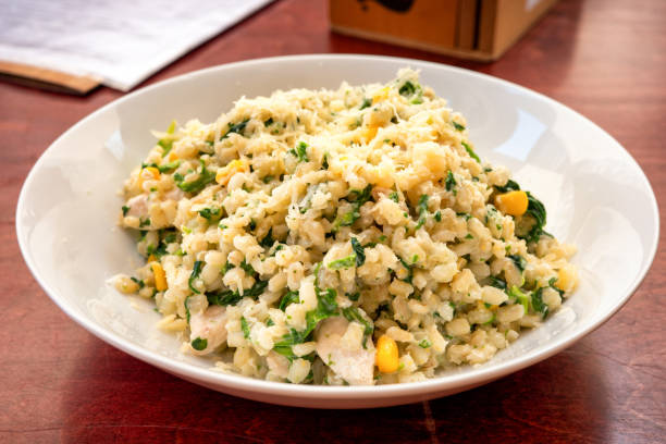 istock Barley groats with chicken and vegetables 1413261674