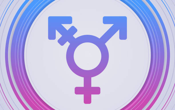 Transgender Symbol Background Transgender symbol background design. gender change stock illustrations