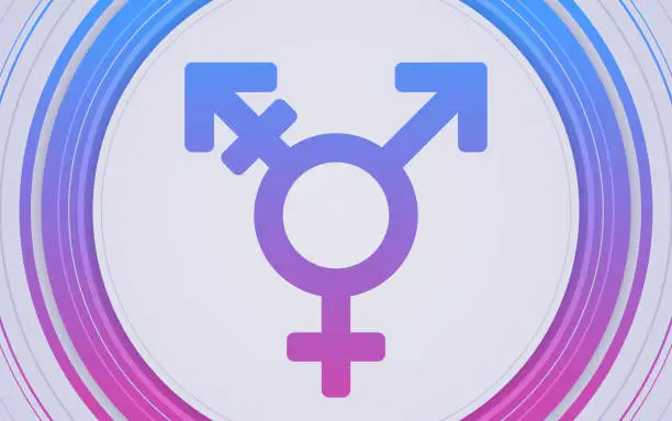 Vector illustration of Transgender Symbol Background