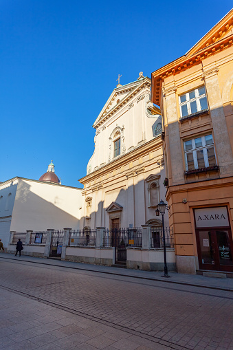 Krakow, Poland - 14 March, 2022: Saints Peter and Paul Church in Krakow. Religion