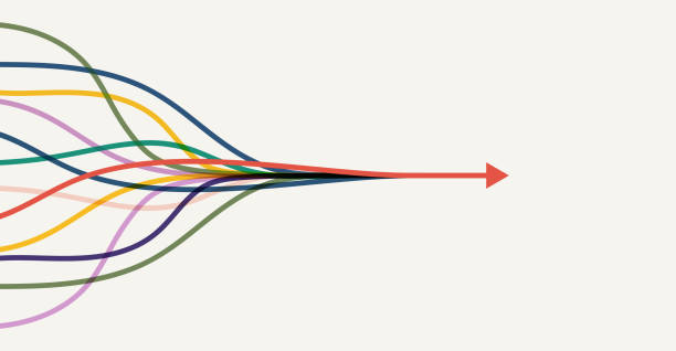 ilustrações de stock, clip art, desenhos animados e ícones de abstract arrow direction. technology background. high speed. hi-tech. - investment variation development growth