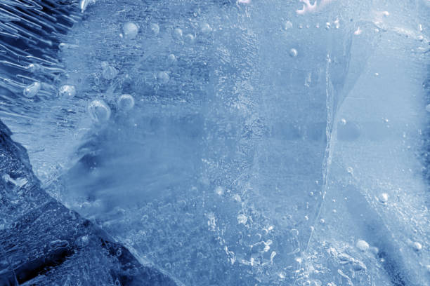 istock beautiful blue ice with cracks. frosty background 1413270368