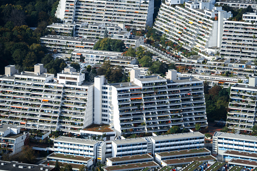 Residential Buildings – View from Olympia Tower in Munich