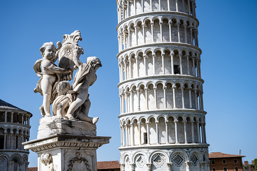 A close-up from the tower of Pisa