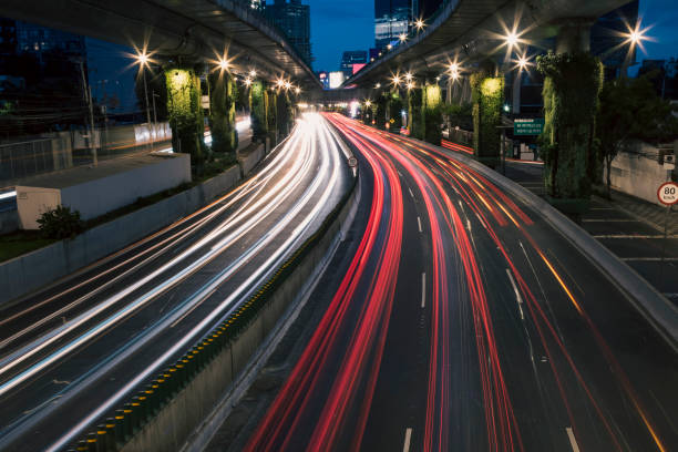 istock Lights trail at Mexico City beltway 1413281452