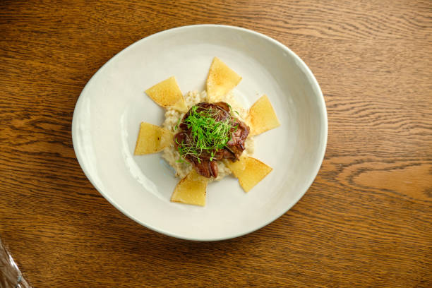 istock Risotto with tartare sauce and cheese 1413305579