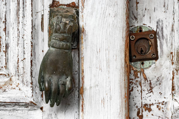 Door Knocker at Rethymnon Town in Crete, Greece