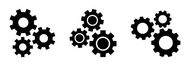 gears - wyposażenie stock illustrations