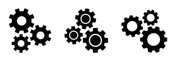 Vector illustration of gears