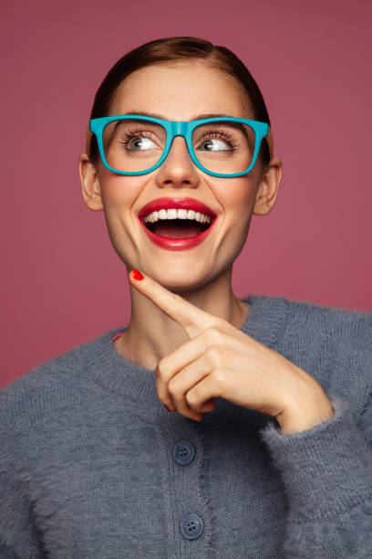 istock Beautiful emotional woman with bright make-up 1413307629