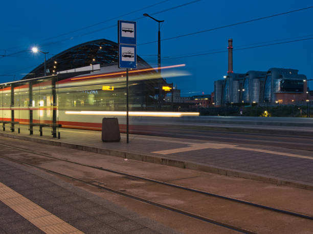 istock Light streaks at the station. 1413309138