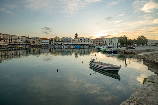 Marina at Rethymnon Town on Crete, Greece