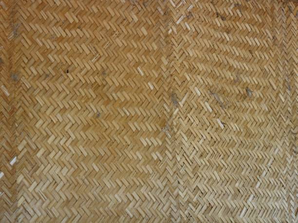 istock Woven bamboo used as a divider in a room 1413314570