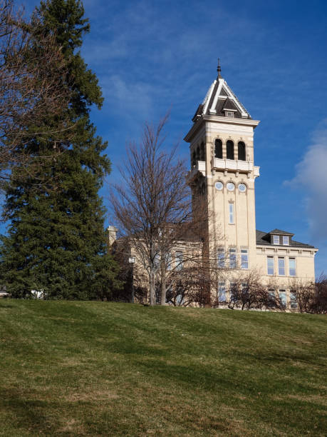 Historic Old Main. Utah State University campus, Logan, Utah. Historic Old Main. Utah State University campus, Logan, Utah. utah state university stock pictures, royalty-free photos & images