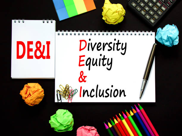istock DEI, Diversity equity and inclusion symbol. Concept words DEI diversity equity and inclusion on the note on beautiful black background. Business DEI diversity equity and inclusion concept. 1413319105