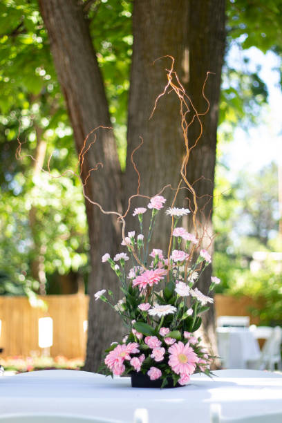 istock Modern pink floral centerpiece 1413320206
