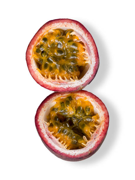 istock sliced passion fruit isolated on white background top view 1413336039
