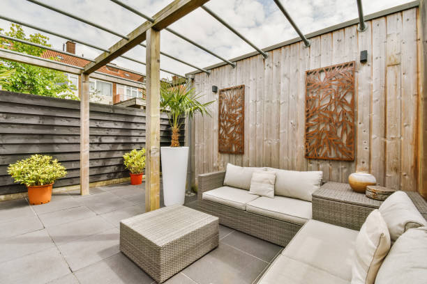 istock Trendy outdoor veranda 1413341171