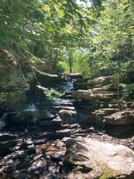 istock Scenic New Brunswick waterfall. 1413343824