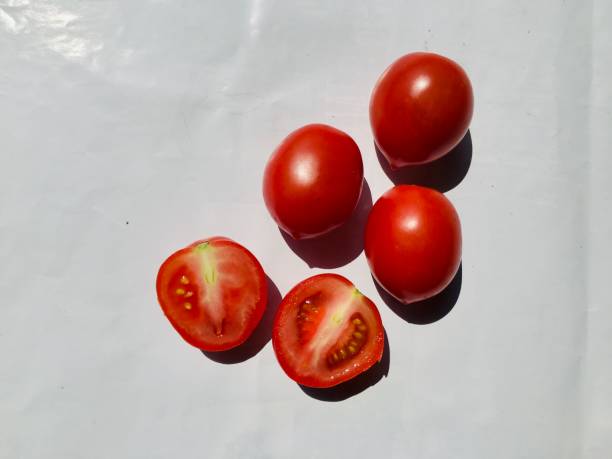 Close up of tomato fruit.