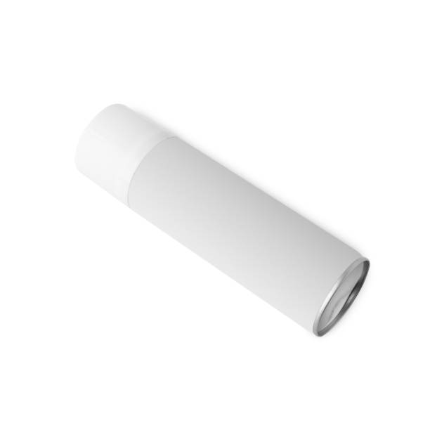 istock Spray can mockup isolated on white background with clipping path 1413351686