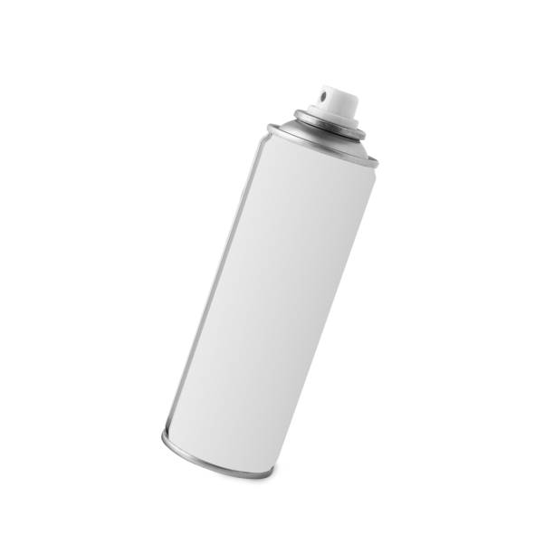 istock Spray can mockup isolated on white background with clipping path 1413351689