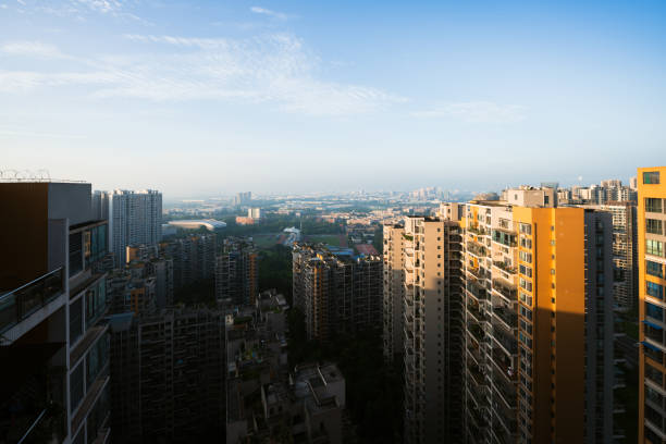 istock Sunny day: modern city of Chengdu 1413351705