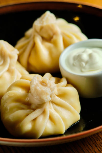 istock Traditional Georgian dish, khinkali Kalakuri, 1413363253