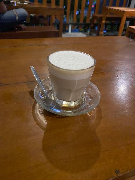 istock Side Top View Of Night Tea Latte Vertical Photo 1413364040