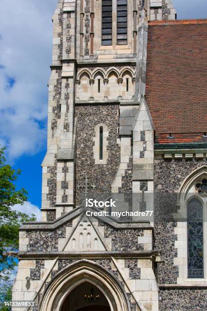 St Alban Church Located In Port In Nordre Toldbod Area Next To Kastellet Copenhagen Denmark Stock Photo - Download Image Now
