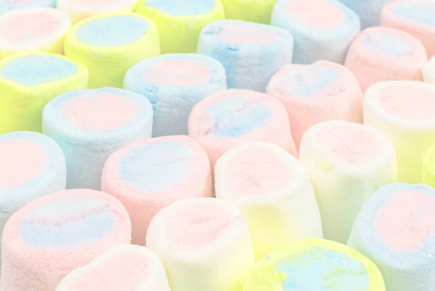 istock Colorful tasty marshmallow background. 1413372479