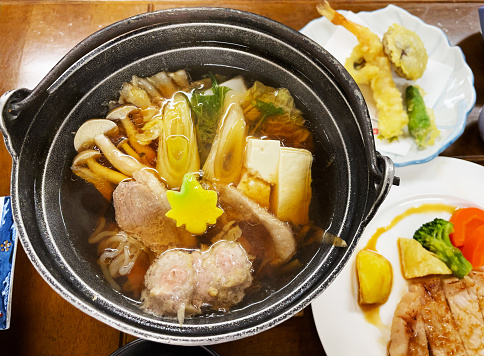 Japanese food in close-up