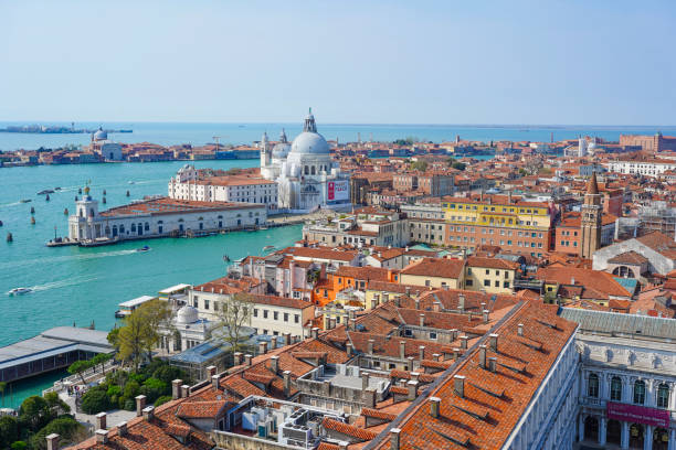 istock Panoramic aerial view over Venice, Italy 1413379837