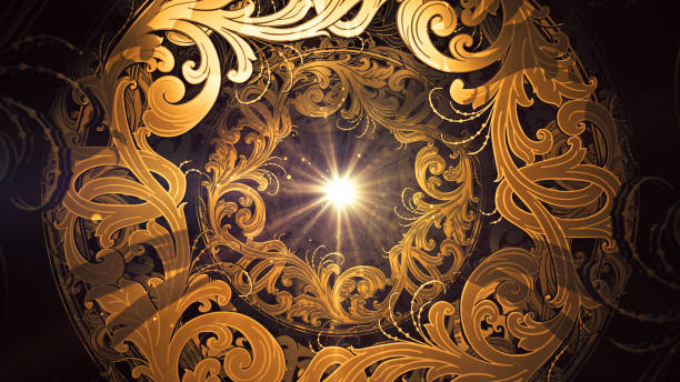 istock Russian Floral In Vintage Ornaments 1413385617